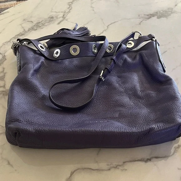 Michael Kors deep purple Crossbody Bag with Tassel - Picture 11 of 11